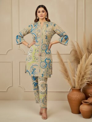 comfortable designer maslin kurta set for women