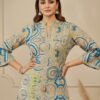 comfortable designer maslin kurta set for women
