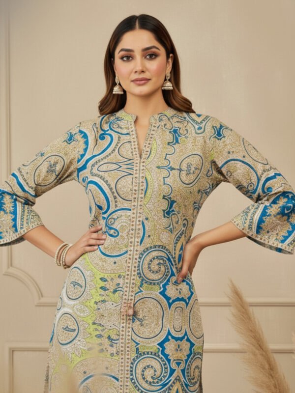 comfortable designer maslin kurta set for women