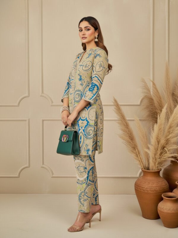 comfortable designer maslin kurta set for women