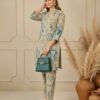 comfortable designer maslin kurta set for women