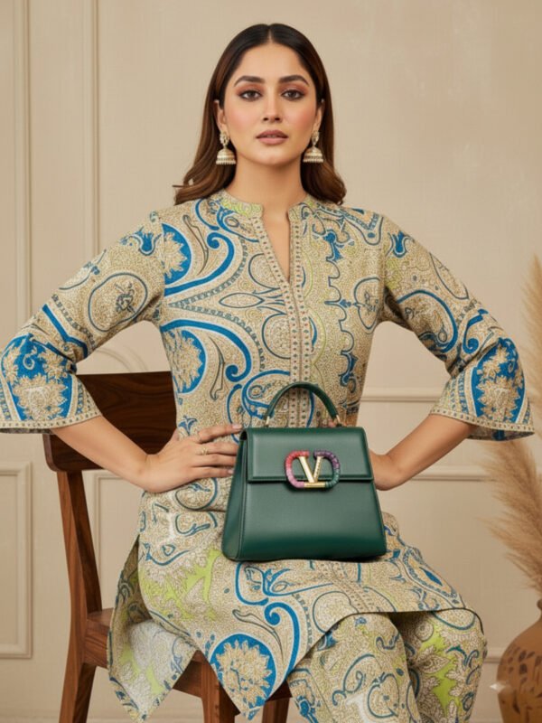 comfortable designer maslin kurta set for women